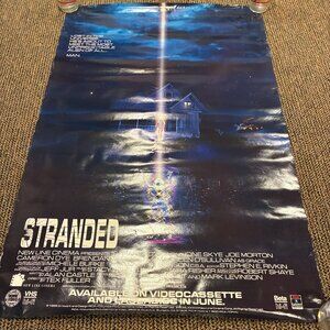 Vintage Stranded Large Poster Original Movie Poster Used 1987 Sci Fi